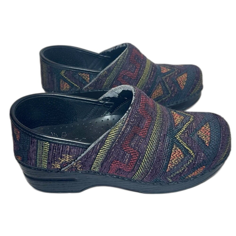 Dansko Professional Aztec Southwestern Tapestry Clogs Women’s EU 38 US 7.5-8